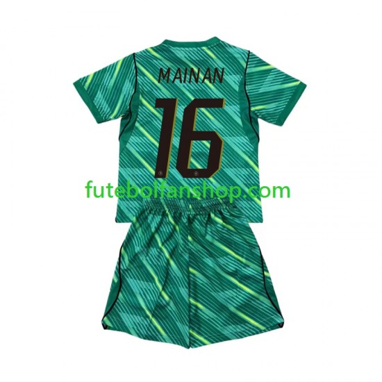 Camisola Alternativa (2ª) Guarda-redes Seleção Francesa Mike Maignan 16 World Cup 2026 Manga Curta ,Criança