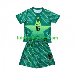 Camisola Alternativa (2ª) Guarda-redes Seleção Francesa Mike Maignan 16 World Cup 2026 Manga Curta ,Criança
