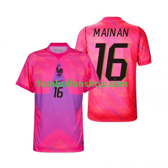 Camisola Alternativo Guarda-redes Seleção Francesa Mike Maignan 16 World Cup 2026 Manga Curta ,Homem