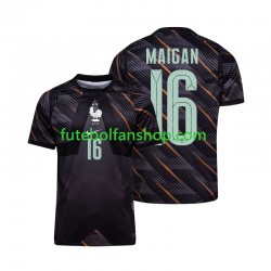 Camisola Principal Guarda-redes Seleção Francesa Mike Maignan 16 World Cup 2026 Manga Curta ,Homem