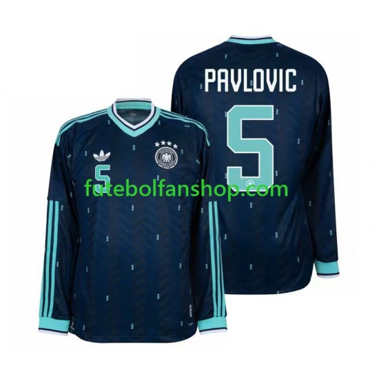 Camisola Alternativo Seleção Alemã Aleksandar Pavlovic 5 World Cup 2026 Manga Comprida ,Homem