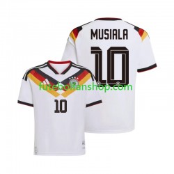 Camisola Principal Seleção Alemã Jamal Musiala 10 World Cup 2026 Manga Curta ,Homem