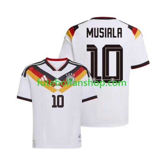 Camisola Principal Seleção Alemã Jamal Musiala 10 World Cup 2026 Manga Curta ,Homem