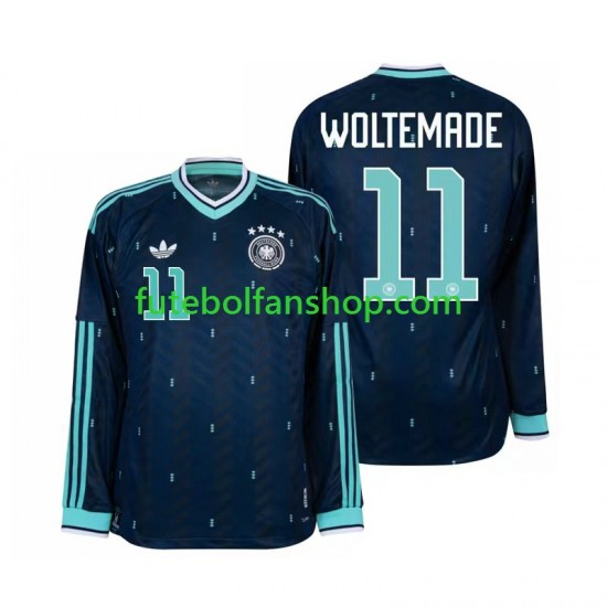 Camisola Alternativo Seleção Alemã Nick Woltemade 11 World Cup 2026 Manga Comprida ,Homem