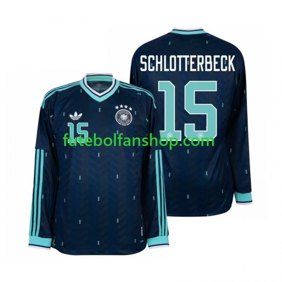 Camisola Alternativo Seleção Alemã Nico Schlotterbeck 15 World Cup 2026 Manga Comprida ,Homem