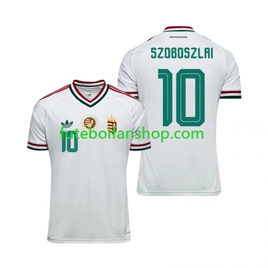 Camisola Alternativo Seleção Húngara Dominik Szoboszlai 10 World Cup 2026 Manga Curta ,Homem