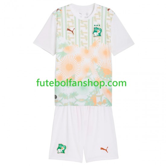 Camisola Alternativo Seleção Marfinense World Cup 2026 Manga Curta ,Criança