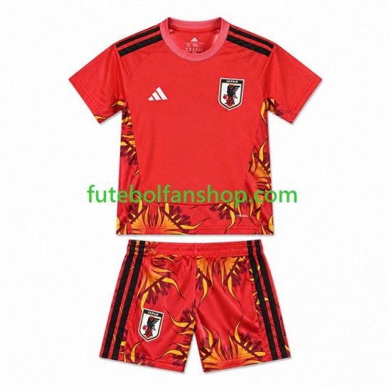 Camisola Principal Guarda-redes Seleção Japonesa World Cup 2026 Manga Curta ,Criança