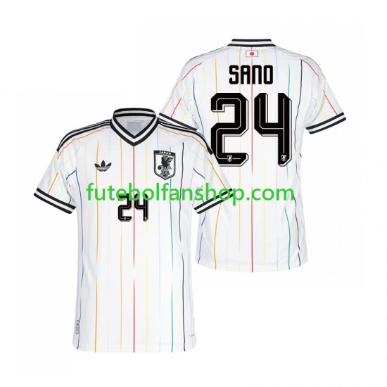 Camisola Alternativo Seleção Japonesa Kaishu Sano 24 World Cup 2026 Manga Curta ,Homem