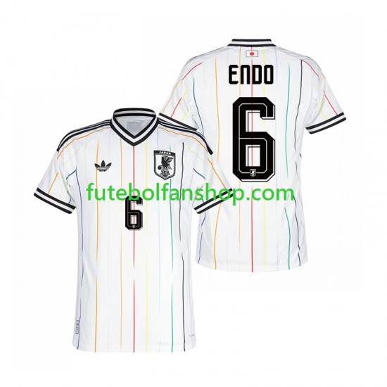 Camisola Alternativo Seleção Japonesa Wataru Endo 6 World Cup 2026 Manga Curta ,Homem