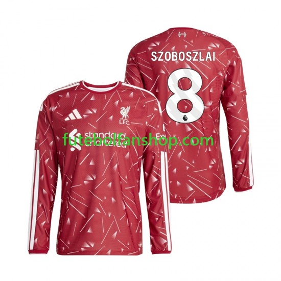 Camisola Principal Liverpool Dominik Szoboszlai 8 Época 2026/2027 Manga Comprida ,Homem
