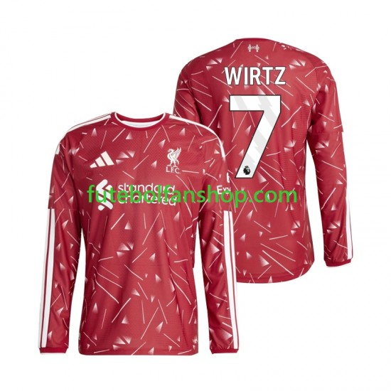 Camisola Principal Liverpool Florian Wirtz 7 Época 2026/2027 Manga Comprida ,Homem