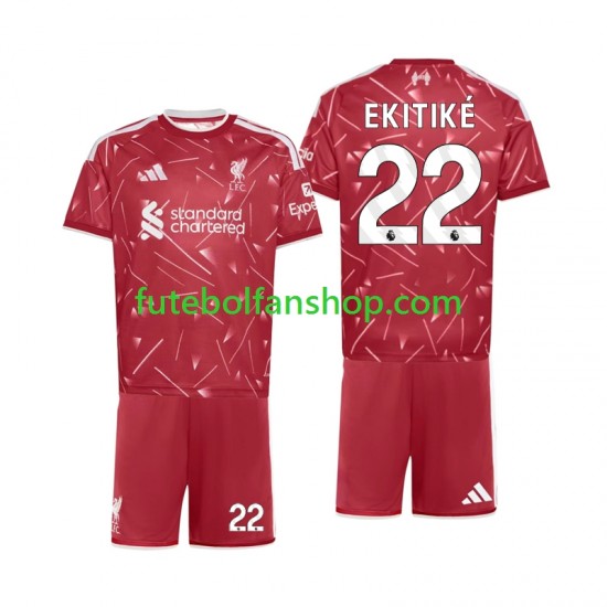 Camisola Principal Liverpool Hugo Ekitike 22 Época 2026/2027 Manga Curta ,Criança