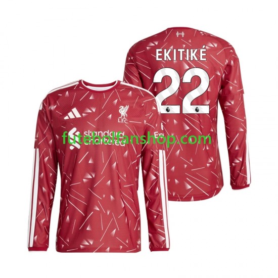Camisola Principal Liverpool Hugo Ekitike 22 Época 2026/2027 Manga Comprida ,Homem