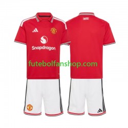 Camisola Principal Manchester United Época 2026/2027 Manga Curta ,Criança