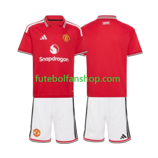 Camisola Principal Manchester United Época 2026/2027 Manga Curta ,Criança