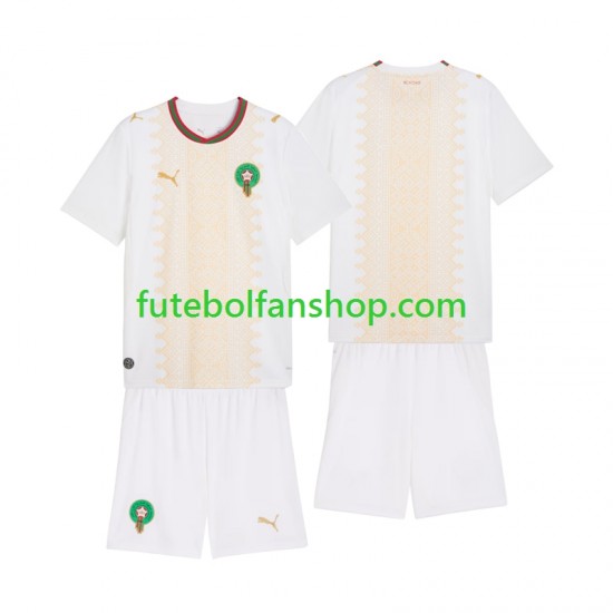 Camisola Alternativo Seleção Marroquina 2026 Manga Curta ,Criança