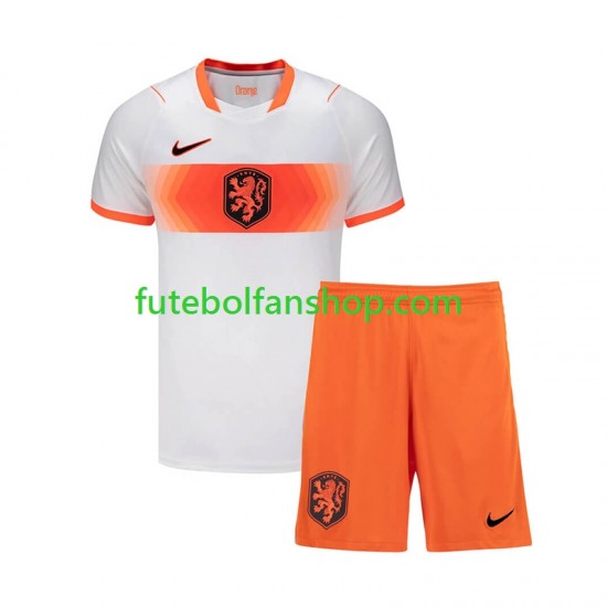 Camisola Alternativo Seleção Neerlandesa World Cup 2026 Manga Curta ,Criança