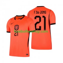 Camisola Principal Seleção Neerlandesa Frenkie de Jong 21 World Cup 2026 Manga Curta ,Homem