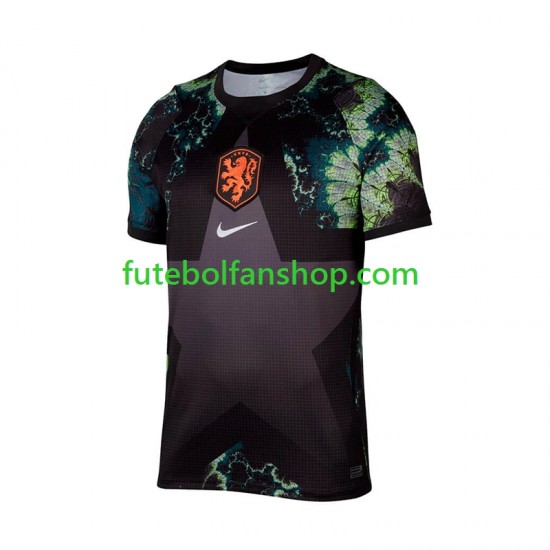 Camisola Alternativo Guarda-redes Seleção Neerlandesa World Cup 2026 Manga Curta ,Homem