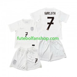 Camisola Alternativa (2ª) Seleção Norueguesa Alexander Sorloth 7 World Cup 2026 Manga Curta ,Criança
