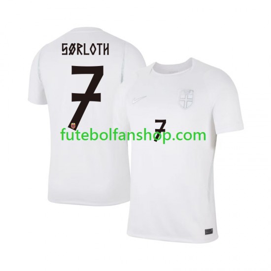 Camisola Alternativa (2ª) Seleção Norueguesa Alexander Sorloth 7 World Cup 2026 Manga Curta ,Homem