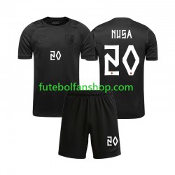 Camisola Alternativo Seleção Norueguesa Antonio NUSA 20 World Cup 2026 Manga Curta ,Criança