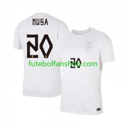 Camisola Alternativa (2ª) Seleção Norueguesa Antonio N 20 World Cup 2026 Manga Curta ,Homem