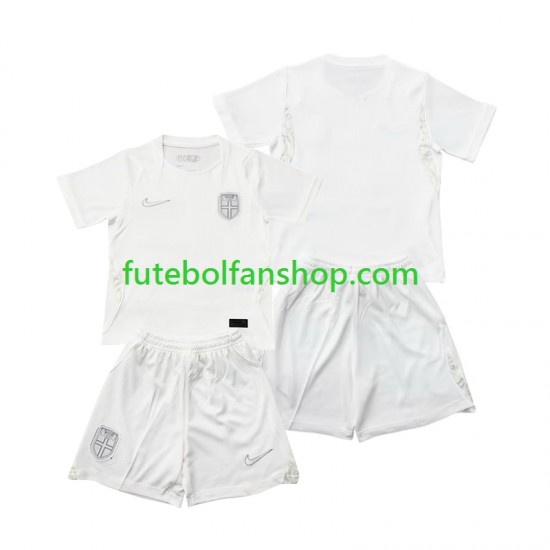 Camisola Alternativa (2ª) Seleção Norueguesa World Cup 2026 Manga Curta ,Criança