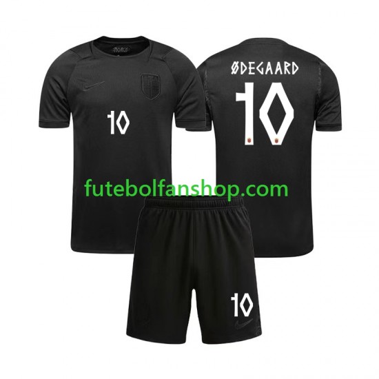 Camisola Alternativo Seleção Norueguesa Martin Odegaard 10 World Cup 2026 Manga Curta ,Criança