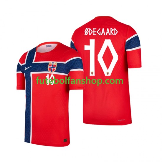 Camisola Principal Seleção Norueguesa Martin Odegaard 10 World Cup 2026 Manga Curta ,Homem