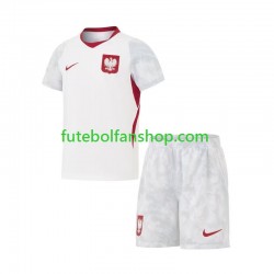 Camisola Principal Selecção Polaca World Cup 2026 Manga Curta ,Criança