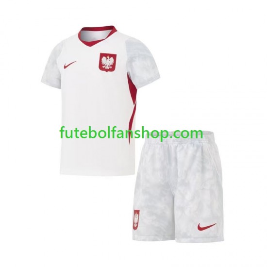 Camisola Principal Selecção Polaca World Cup 2026 Manga Curta ,Criança