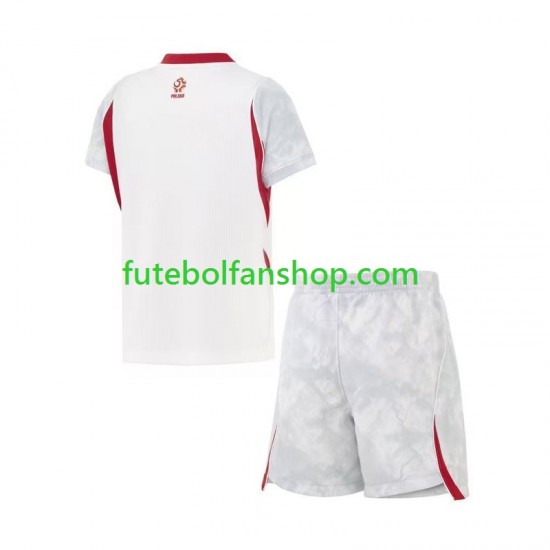 Camisola Principal Selecção Polaca World Cup 2026 Manga Curta ,Criança