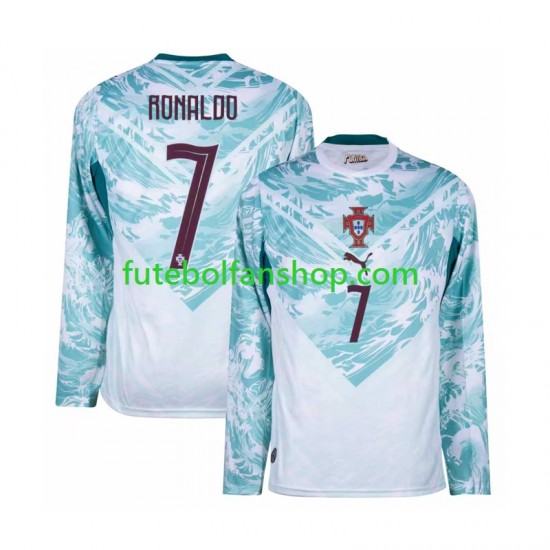 Camisola Alternativo Seleção Portuguesa Cristiano Ronaldo 7 World Cup 2026 Manga Comprida ,Homem