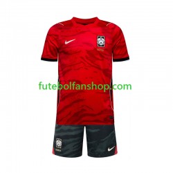Camisola Principal Seleção Sul-Coreana World Cup 2026 Manga Curta ,Criança