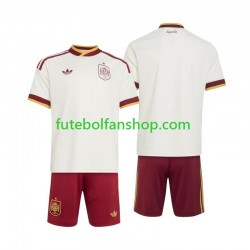 Camisola Alternativo Seleção Espanhola World Cup 2026 Manga Curta ,Criança