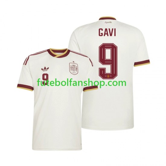 Camisola Alternativo Seleção Espanhola Gavi 9 World Cup 2026 Manga Curta ,Homem