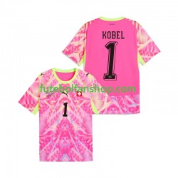 Camisola Alternativo Guarda-redes Seleção Suíça Gregor Kobel 1 World Cup 2026 Manga Curta ,Homem