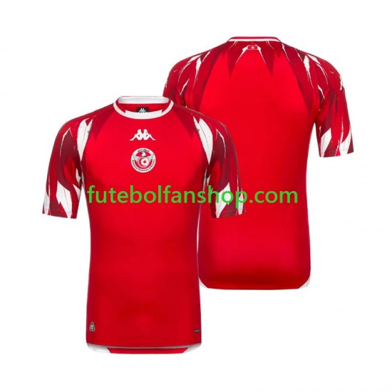Camisola Alternativo Seleção Tunisiana World Cup 2026 Manga Curta ,Homem