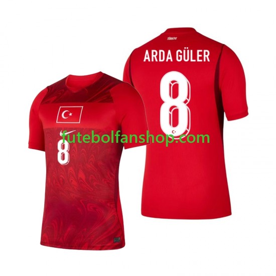 Camisola Principal Seleção Turca Arda Guler 8 World Cup 2026 Manga Curta ,Homem