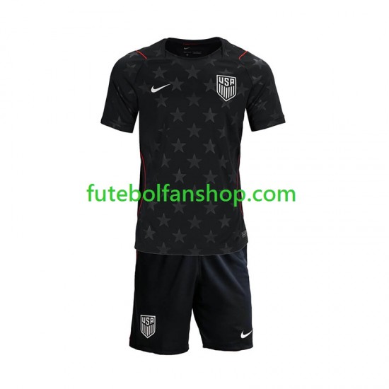 Camisola Alternativo Seleção Estados Unidos World Cup 2026 Manga Curta ,Criança