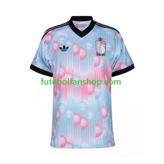 Camisola Alternativo Seleção Belga World Cup 2026 Manga Curta ,Homem