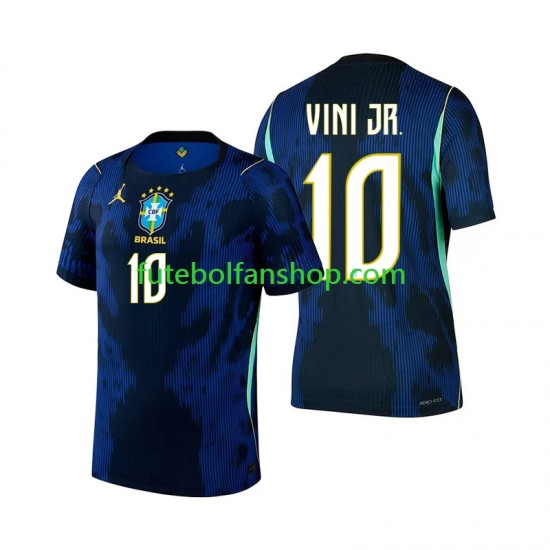 Camisola Alternativo Seleção Brasileira Vinicius Junior 10 World Cup 2026 Manga Curta ,Homem