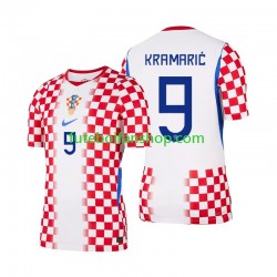 Camisola Principal Seleção Croata Andrej Kramaric 9 World Cup 2026 Manga Curta ,Homem