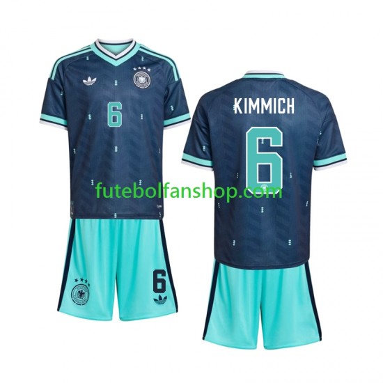 Camisola Alternativo Seleção Alemã Joshua Kimmich 6 World Cup 2026 Manga Curta ,Criança