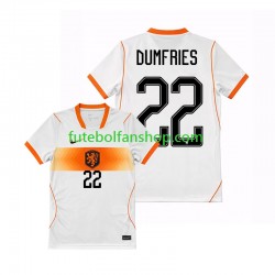 Camisola Alternativo Seleção Neerlandesa Denzel Dumfries 22 World Cup 2026 Manga Curta ,Homem