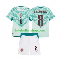 Camisola Alternativo Seleção Portuguesa Bruno Fernandes 8 2026 2027 Manga Curta ,Criança