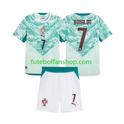 Camisola Alternativo Seleção Portuguesa Cristiano Ronaldo 7 2026 2027 Manga Curta ,Criança