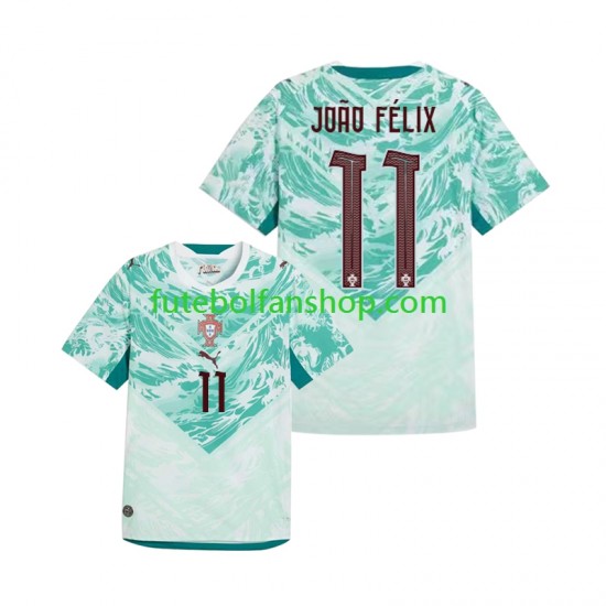 Camisola Alternativo Seleção Portuguesa Joao Felix 11 World Cup 2026 Manga Curta ,Homem